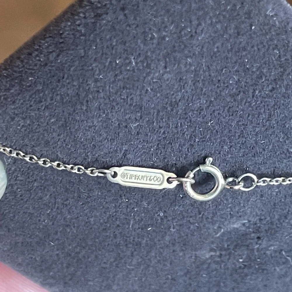 Tiffany & Co Love Necklace with White/Rose Gold and Pave Diamonds - Picture 8 of 12